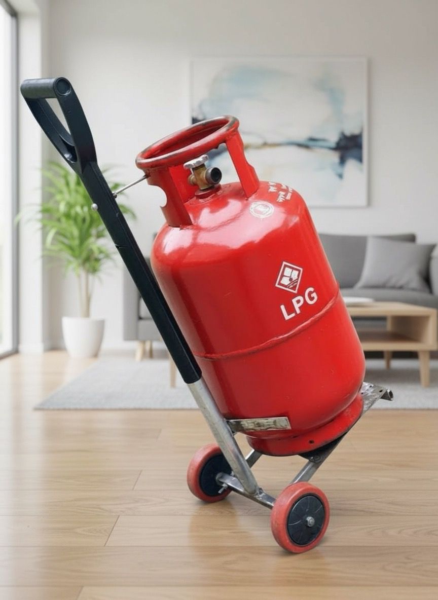 Multi-Purpose Trolley – Move LPG Cylinders, Rice Bags & Pots Effortlessly